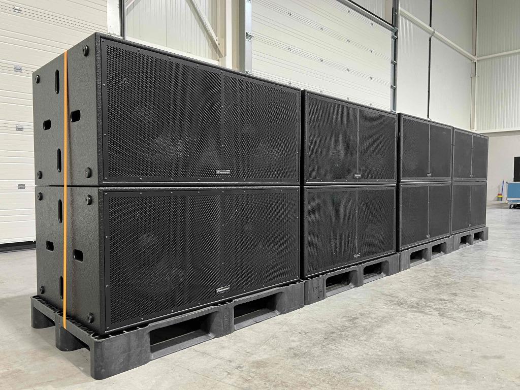 Pioneer XY-218S-W 2x18" sub (2x), Audio, Tv en Foto, Luidsprekerboxen, Ophalen of Verzenden, Gebruikt, 120 watt of meer, Subwoofer