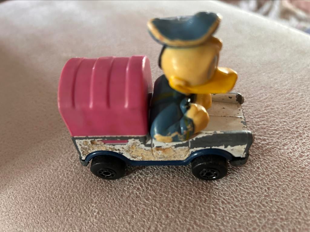 Matchbox Disney Donald Duck 1980 - ijskar, Ophalen of Verzenden, Donald Duck, Gebruikt