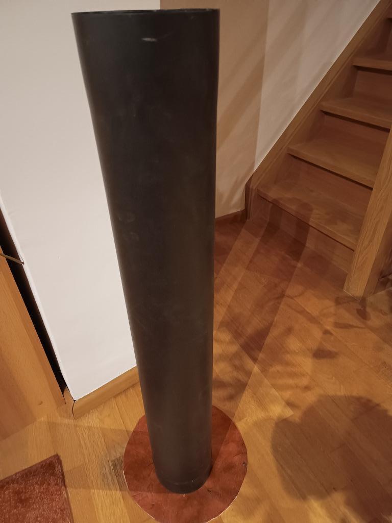 tube buse noire cheminée/poêle, Ophalen, Gebruikt