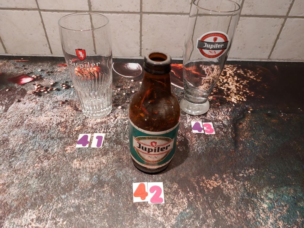 Jupiler blue en NA, Collections, Enlèvement ou Envoi, Comme neuf, Verre ou Verres, Jupiler