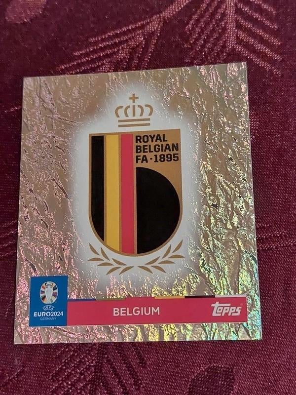 Topps/Sticker/België/Embleem/UEFA EURO 2024, Verzenden, Nieuw, Poster, Plaatje of Sticker