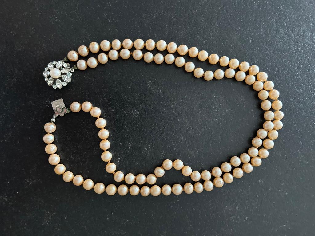 Dubbele parelketting, Ophalen, Gebruikt