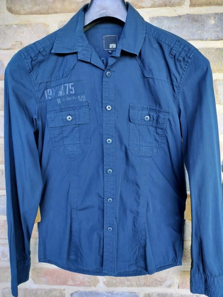 Hemd Jack Jones, Kleding | Heren, Ophalen of Verzenden, Zo goed als nieuw, Blauw, Jack & Jones