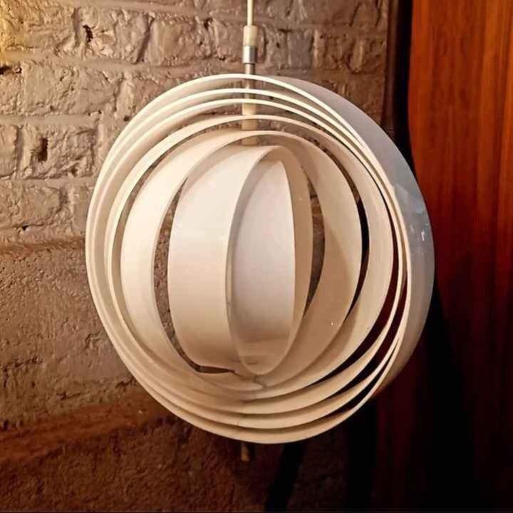 Lustre suspension Vintage Space Age Verner Panton mod Moon, Enlèvement, Comme neuf