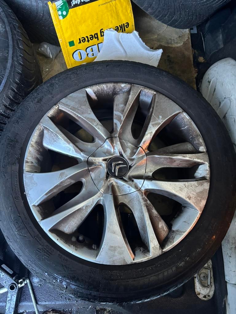 Citroen velgen 4x108 225/50/R17, Auto-onderdelen, Ophalen, Band(en)