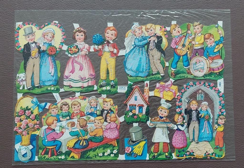 Belles images poétiques. 5 feuilles. NOUVEAU, Collections, Illustrations de cahiers de poésies, Enlèvement ou Envoi