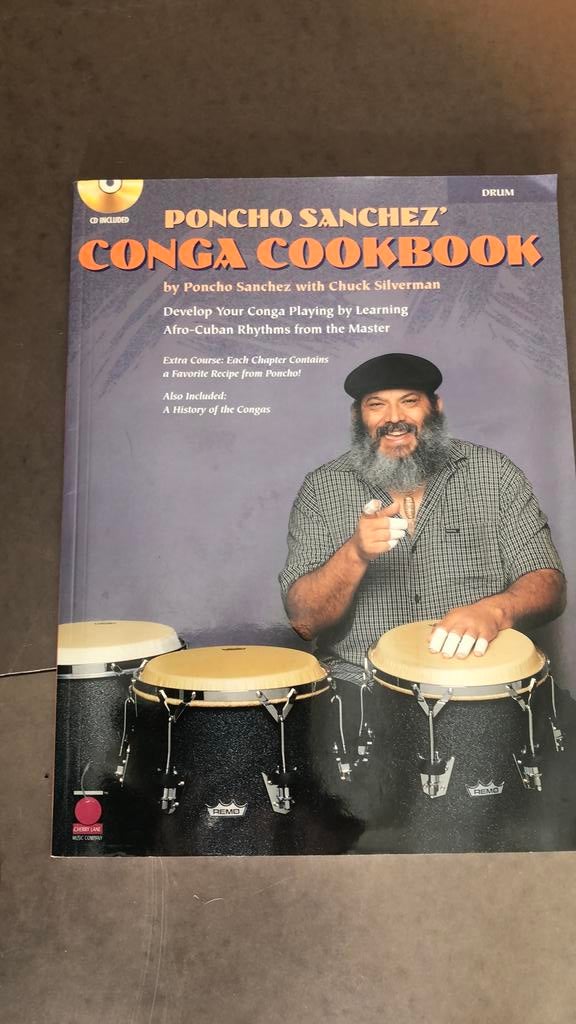 Poncho Sanchez Conga Cookbook, compleet en nieuw met cd rom, Muziek en Instrumenten, Percussie, Ophalen of Verzenden, Nieuw