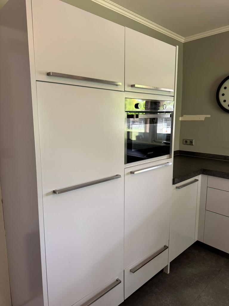 Mooie Complete Hoekkeuken + Apparatuur + GEDEMONTEERD, Huis en Inrichting, Ophalen of Verzenden, Overige kleuren, Graniet of Steen