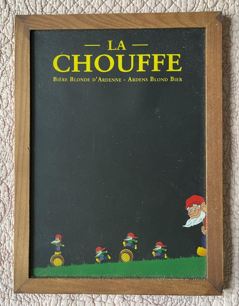 Reclamebordje La Chouffe, Verzamelen, Biermerken, Ophalen of Verzenden