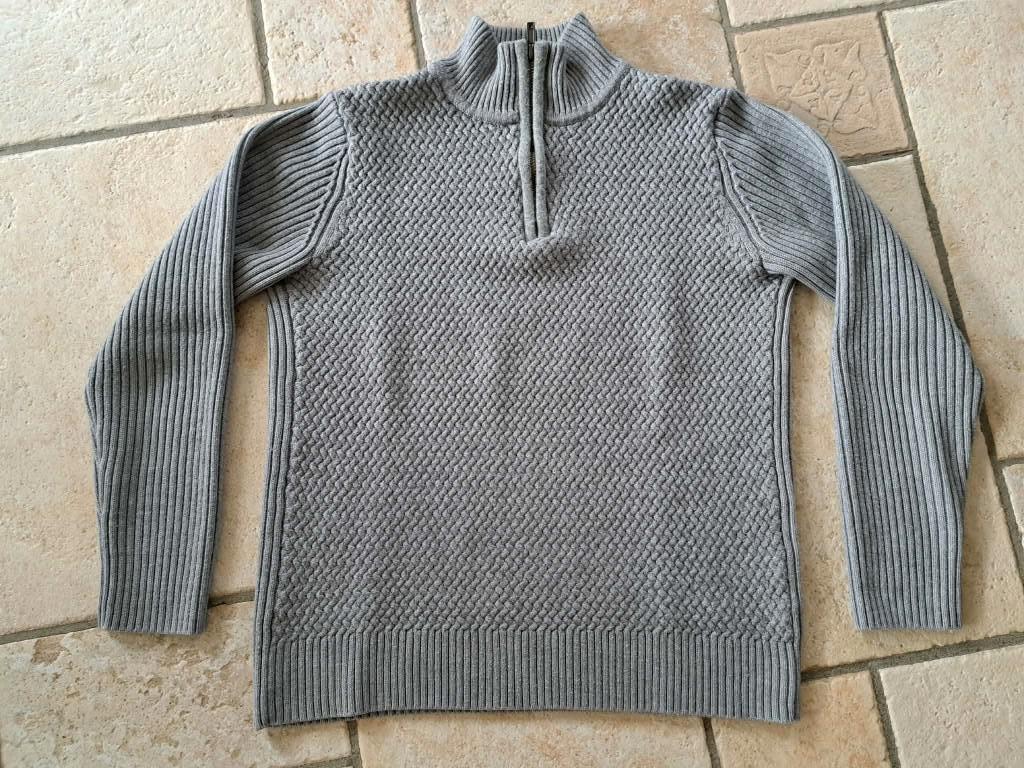Grijze wollen pull heren, Kleding | Heren, Ophalen of Verzenden, Gedragen, Grijs
