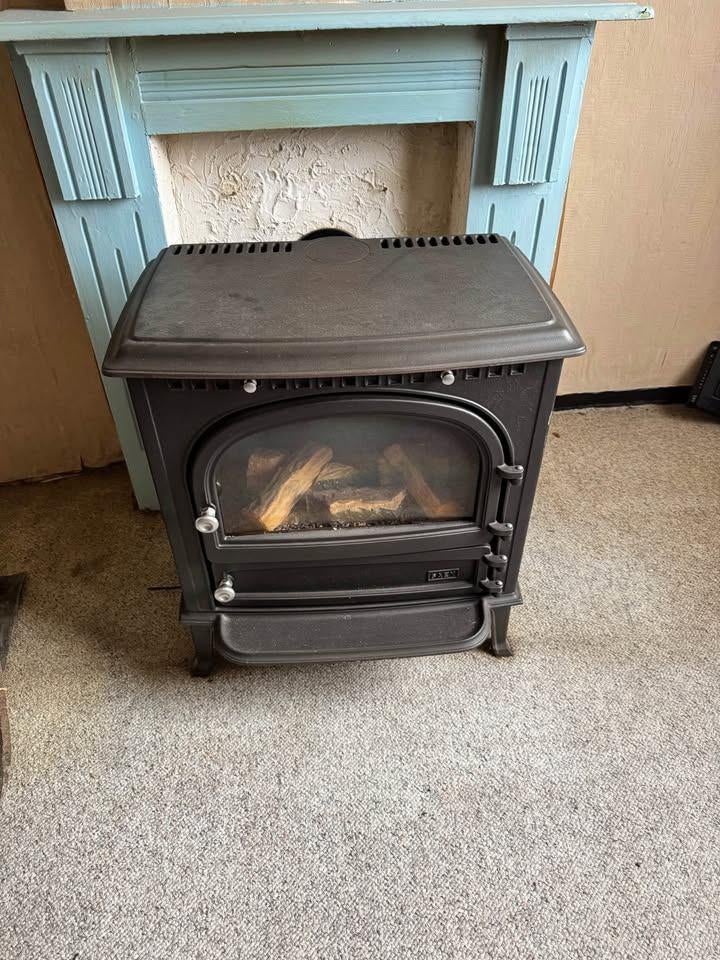 Saey gietijzeren gaskachel, Ophalen, Gebruikt, Vrijstaand, Gaskachel