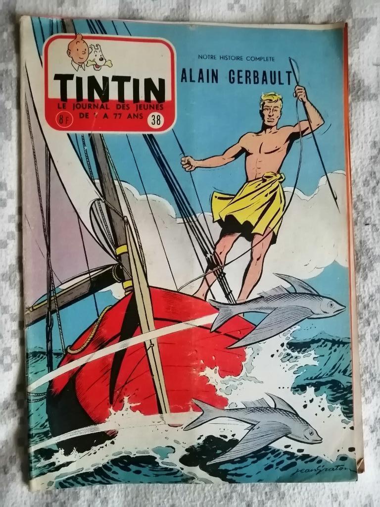 Journal de TINTIN édition Belge n38 - 19 septembre 1956, Collections, Enlèvement ou Envoi, Journal ou Magazine