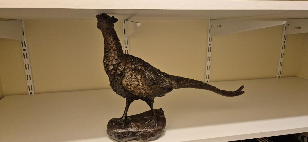 Bronzen Fazant (Ant Amorgasti 1920), Antiek en Kunst, Antiek | Brons en Koper, Ophalen, Brons