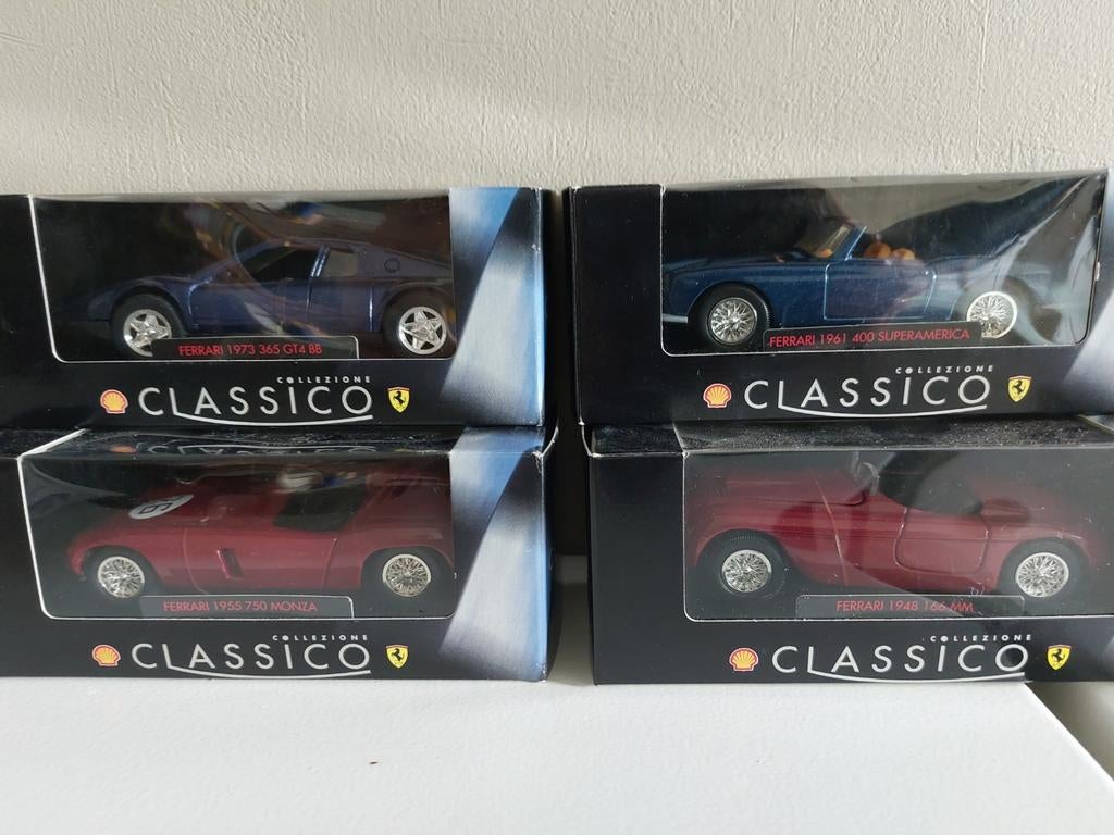 Collezione Shell Classico Ferrari 4 stuks 1:38, Ophalen of Verzenden