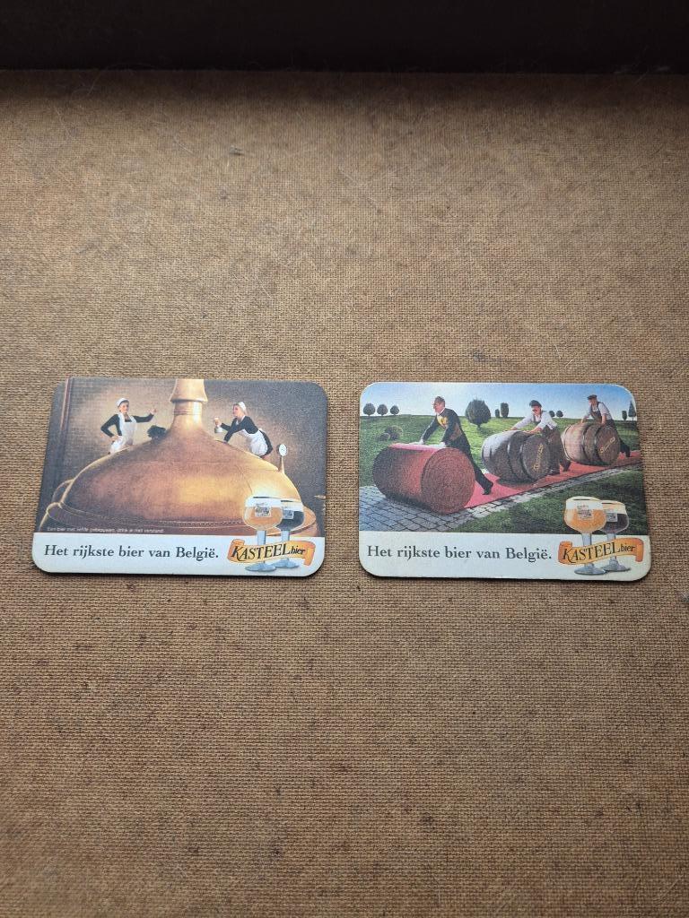 Sous bock Kasteel bier (modèle 3), Collections, Enlèvement ou Envoi, Utilisé, Sous-bock, Autres marques