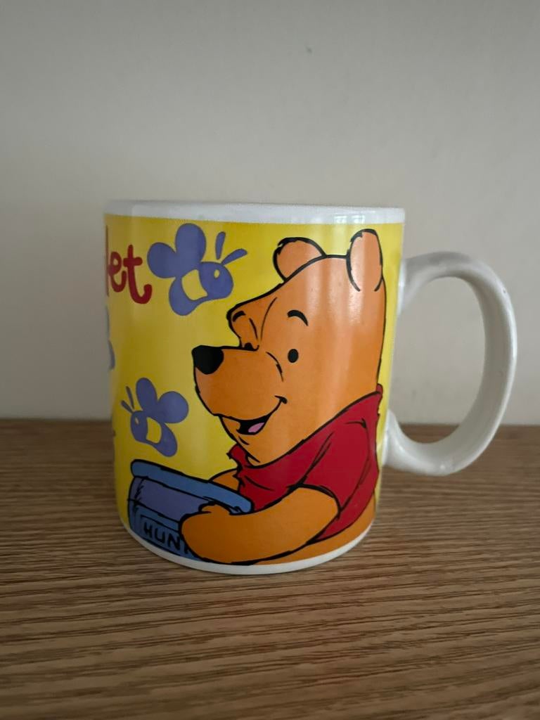 Vintage mok Winnie The Pooh en Piglet (Disney), Enlèvement ou Envoi, Winnie l'Ourson ou amis, Utilisé, Service