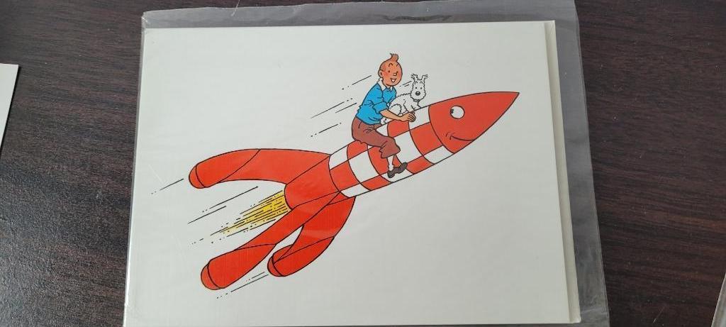 Collection de cartes postales Tintin, Collections, Cartes postales | Thème, Enlèvement, 1980 à nos jours, Non affranchie, Autres thèmes
