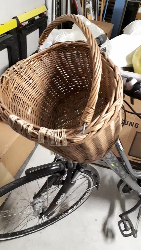Panier à vélo en osier, Enlèvement ou Envoi, Comme neuf, Fixation au guidon