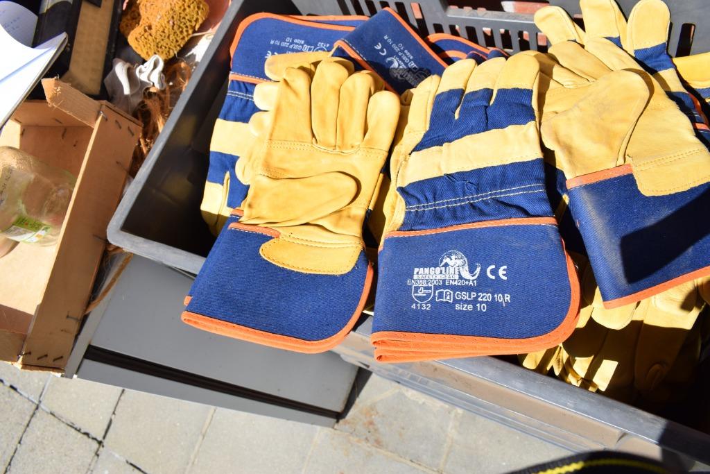 gant de travail en cuir M10 / par 10 pièces, Bricolage & Construction, Vêtements de sécurité, Enlèvement
