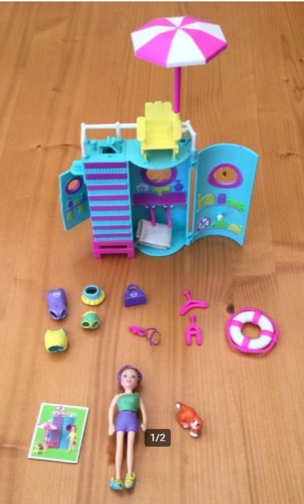 Polly pocket met instructieboekje, Kinderen en Baby's, Speelgoed | Poppen, Ophalen of Verzenden, Zo goed als nieuw