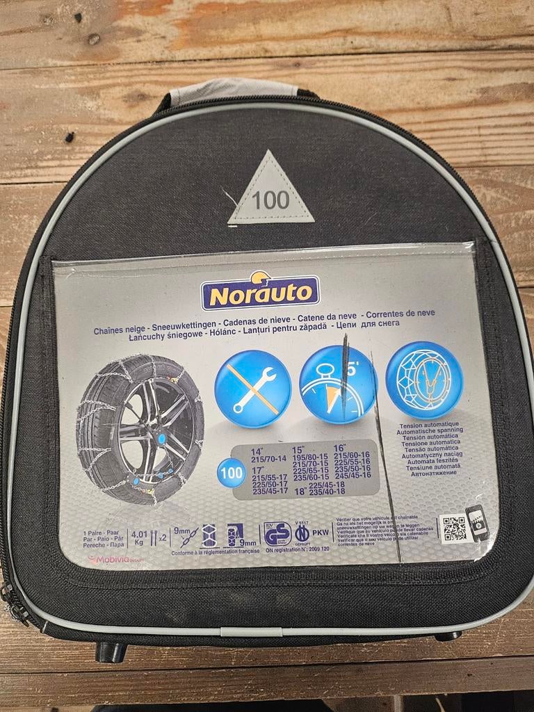 Sneeuwkettingen Norauto 100, Ophalen