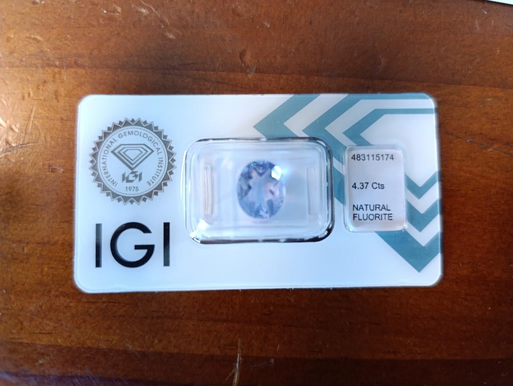 Pierre précieuse Fluorine 4,37 ct, Bijoux, Sacs & Beauté, Pierres précieuses, Enlèvement ou Envoi