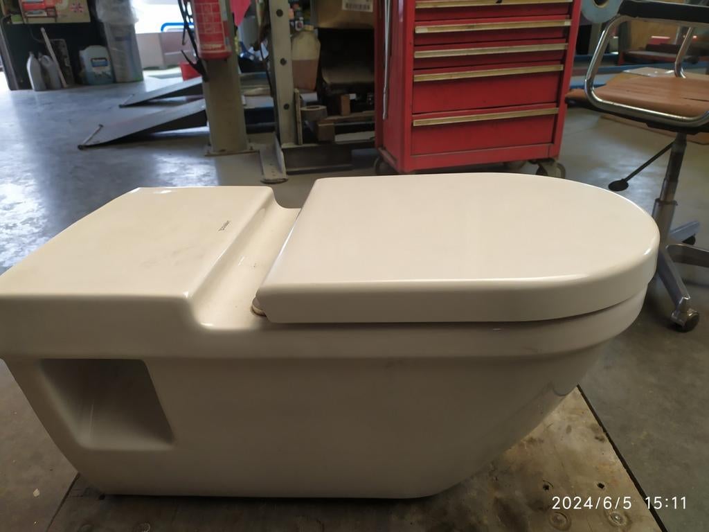 Duravit  hang wc met bril, Bricolage & Construction, Sanitaire, Enlèvement ou Envoi, Comme neuf