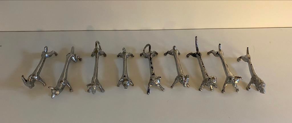 9 porte-couteaux en forme d'animaux