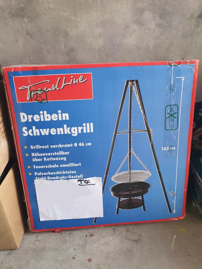 Driepoot BBQ Vuurschaal/Zwenkgrill (NIEUW), Tuin en Terras, Ophalen of Verzenden, Nieuw