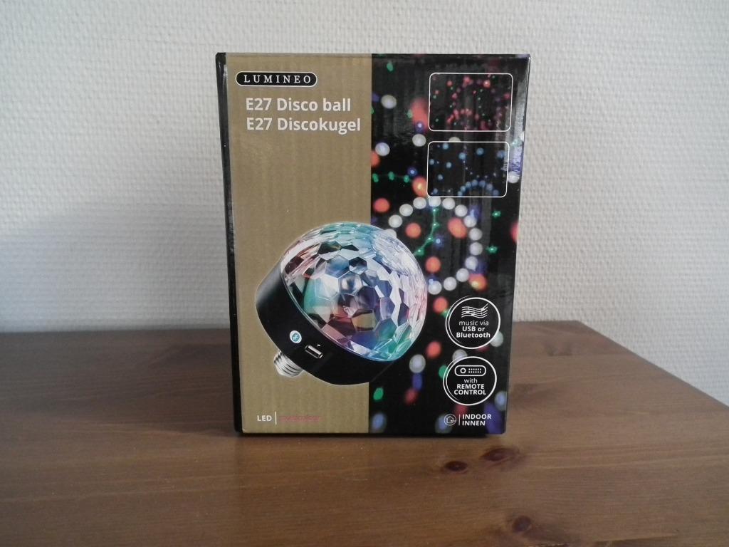 Boule disco (Lumined) led multicolore. Avec Mode d'emploi..., Envoi, Comme neuf
