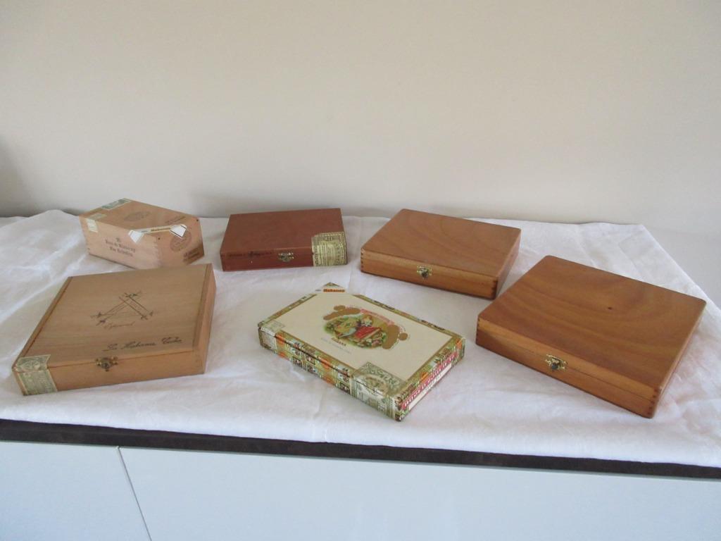 6 anciennes boîtes à cigares vides Cuba Habana Cohiba, Collections, Enlèvement