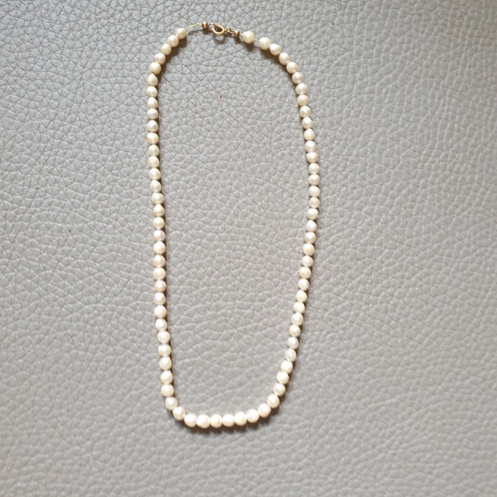 Collier de perles de culture d'eau douce, Enlèvement ou Envoi, Neuf, Or, Or