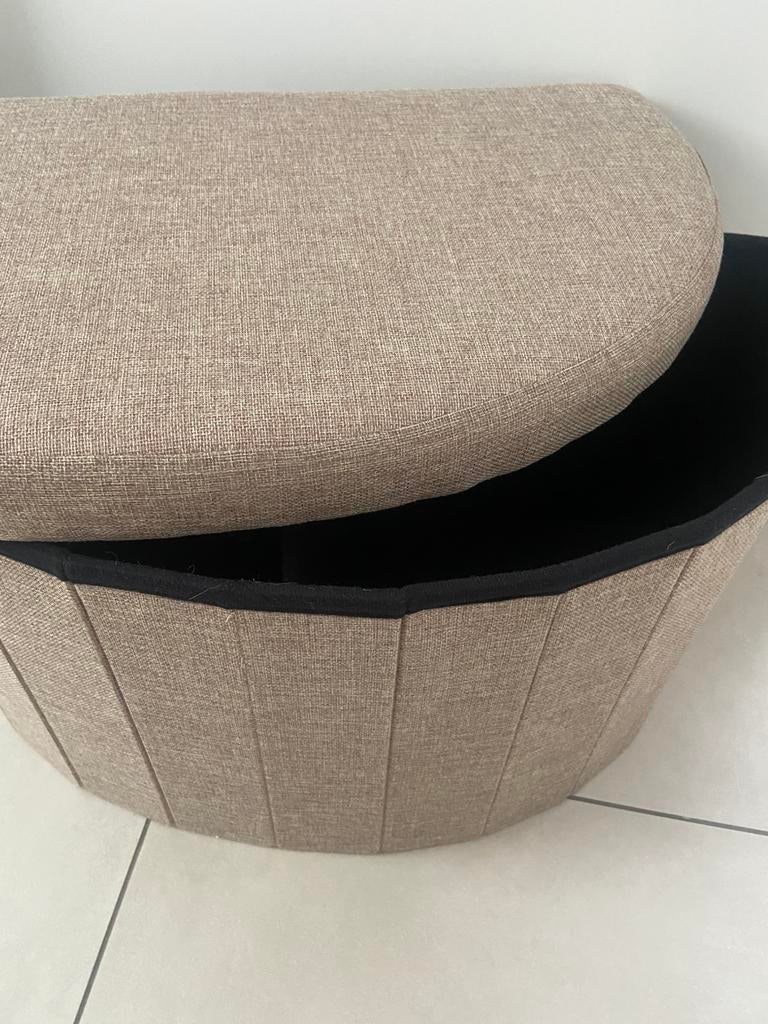 Pouf avec rangement / Comme neuf, Maison & Meubles, Enlèvement, Comme neuf