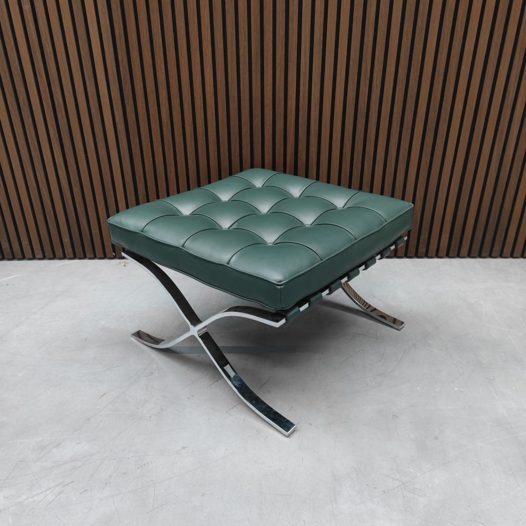Knoll - Barcelona chair ottoman Bauhaus groen, Neuf, Enlèvement ou Envoi, Carré, 20's