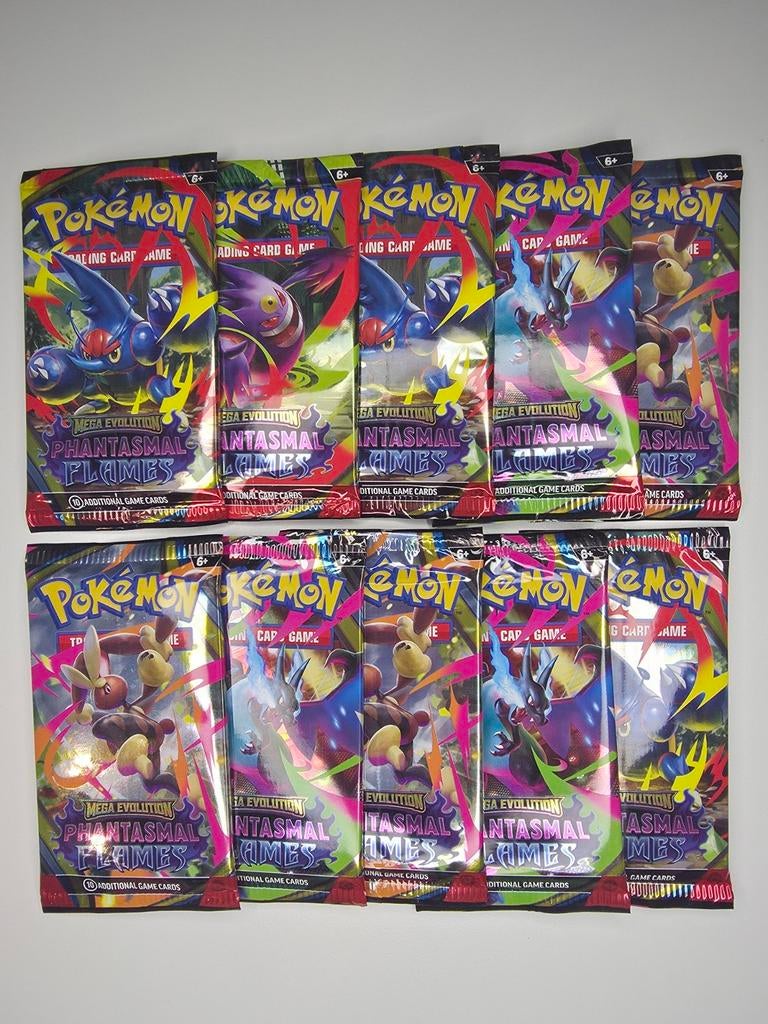 pokemon 10 phantasmal flames booster packs, Ophalen of Verzenden, Booster