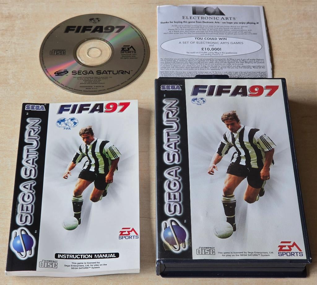 Sega Saturn - Fifa 97 (in goede staat ), 2 spelers, Eén computer, Ophalen of Verzenden, Zo goed als nieuw