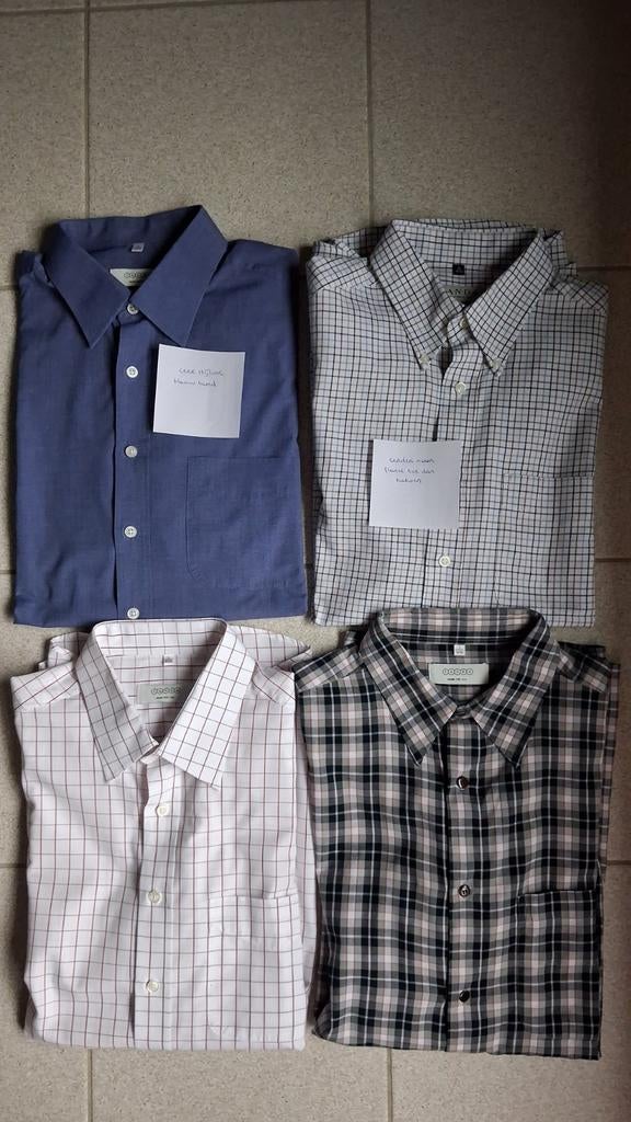 4 chemises Canda L, bleues très jolies, Vêtements | Hommes, Chemises, Comme neuf, Tour de cou 41/42 (L), Enlèvement ou Envoi