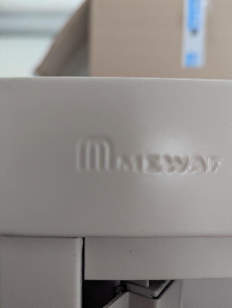 hoge roldeurkast MEWAF, Huis en Inrichting, Ophalen, Gebruikt, 100 tot 150 cm, Mewaf