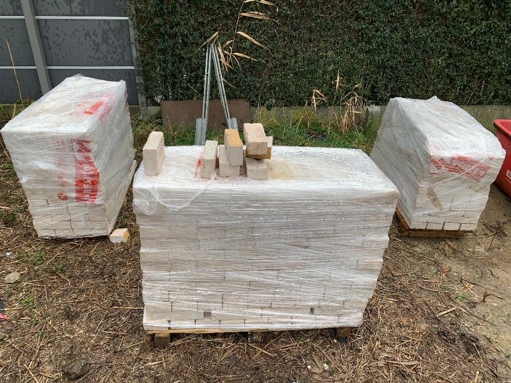 Briques Nelissen Blanco HV 50 : 8,4 m² de briques, Bricolage & Construction, Briques, Enlèvement, Neuf, Briques