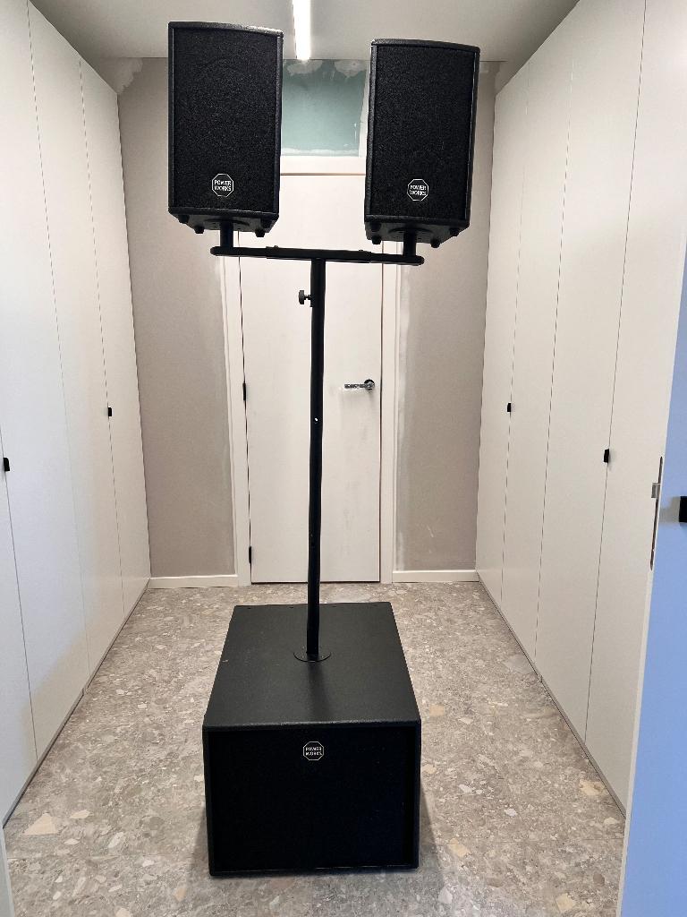 Actieve geluidsset Power works, Audio, Tv en Foto, Gebruikt, Overige typen, 120 watt of meer, Ophalen