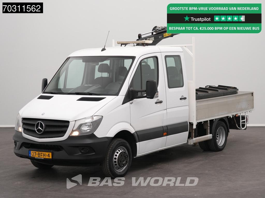 Mercedes Sprinter 513 CDI Automaat Euro6 Kraanwagen HIAB 017, Auto's, Bestelwagens en Lichte vracht, Automaat, Stof, Gebruikt