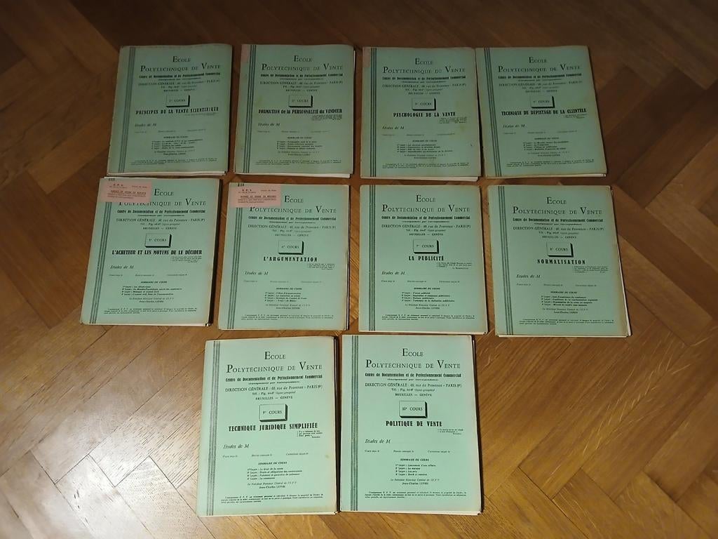 Vieux cours de l'Ecole polytechnique de vente, Enlèvement ou Envoi, Utilisé, Enseignement supérieur