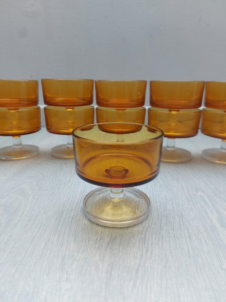 12 Coupes à dessert vintage 1970, Collections, Enlèvement