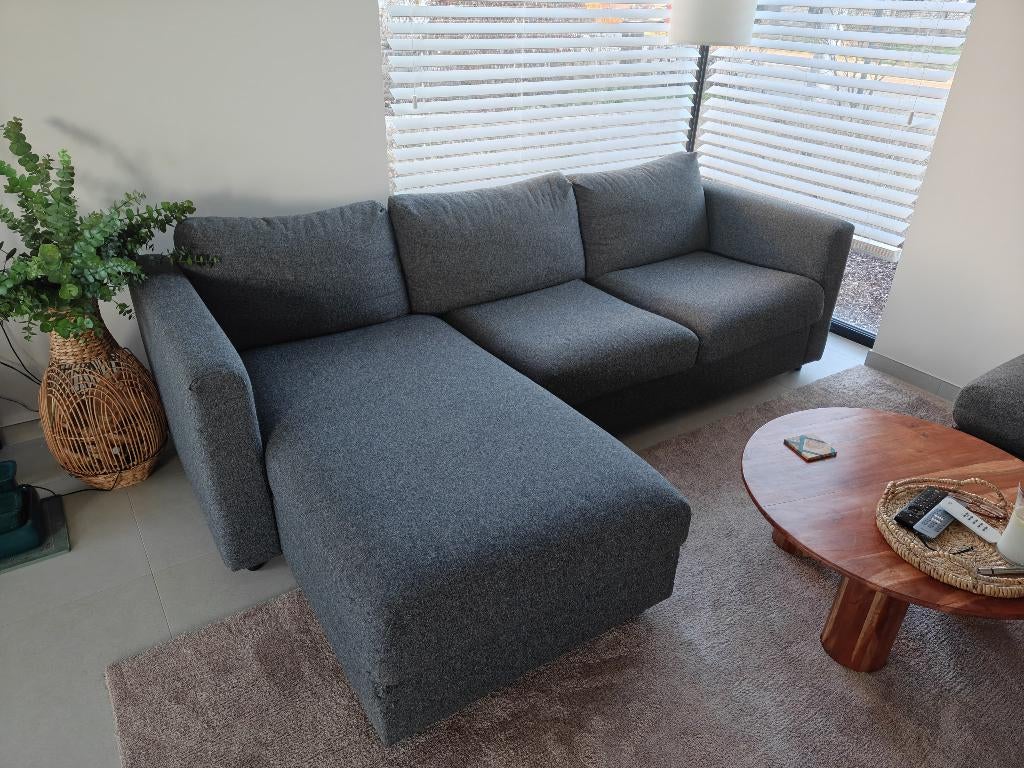 Zetel en poef ikea Vimle met opbergruimte, Maison & Meubles, Canapés | Coins salons complets, Utilisé, Enlèvement