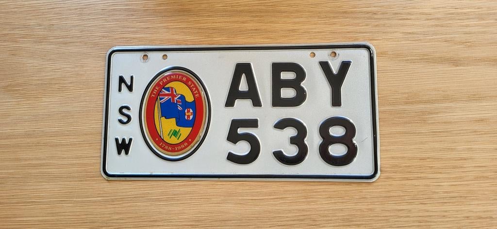 Plaque d'immatriculation unique Australie (Nouvelle-Galles d, Collections, Enlèvement