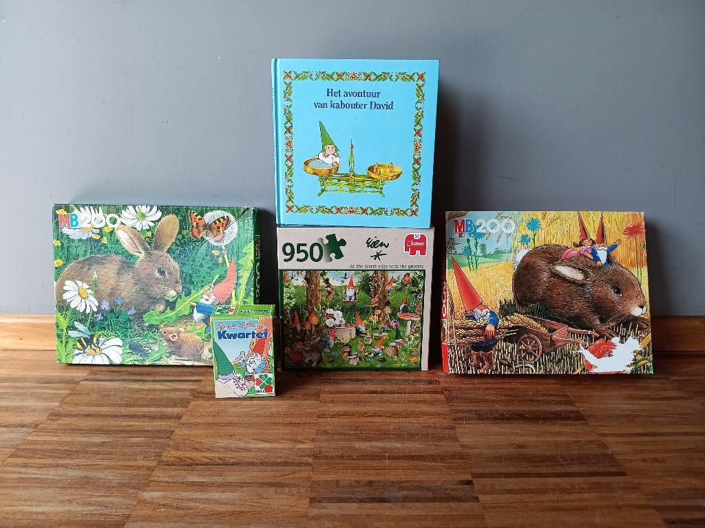 Set David de Kabouter / Rien Poortvliet, Collections, Jouets, Comme neuf, Enlèvement ou Envoi