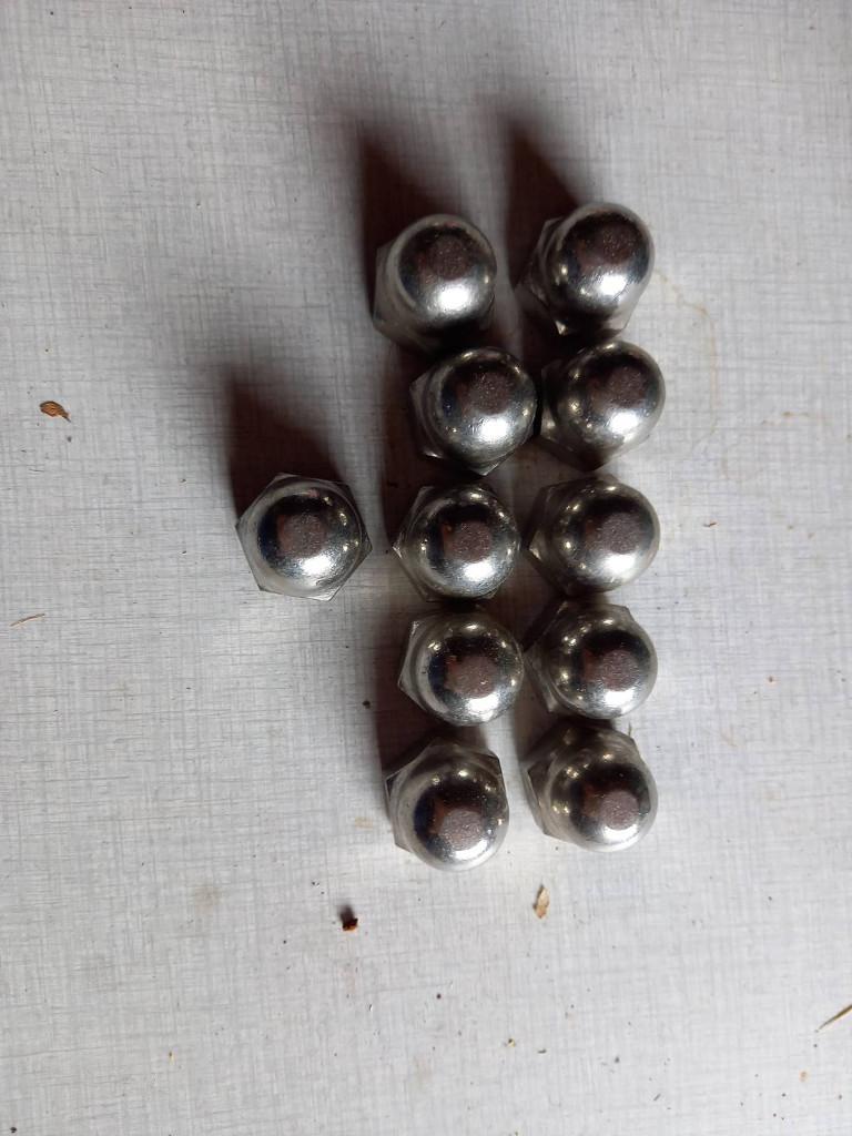 9 dopmoeren 1587 M20 A2, Bricolage & Construction, Quincaillerie & Fixations, Enlèvement, Neuf, Boulons ou Écrous, Inox