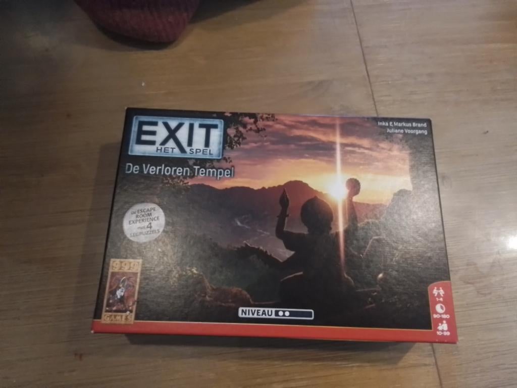 Escape game de verloren tempel, Hobby en Vrije tijd, Gezelschapsspellen | Overige, Ophalen, Zo goed als nieuw, 999 Games