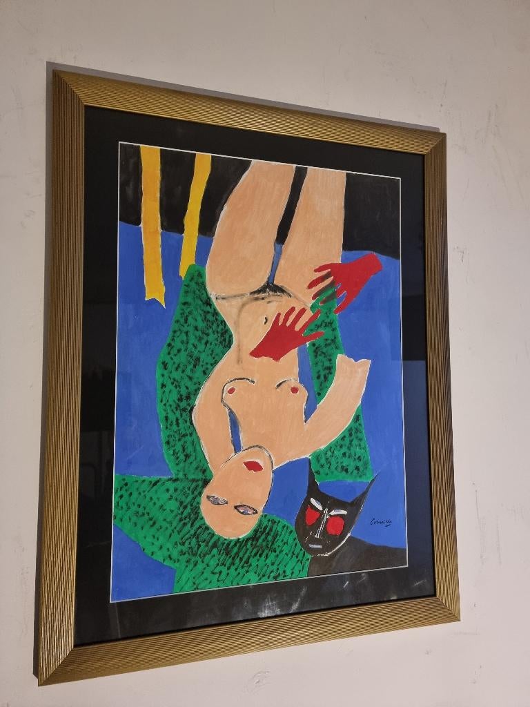 Beau dessin à l'huile de Corneille prêt à être accroché, Antiquités & Art, Art | Peinture | Classique, Enlèvement