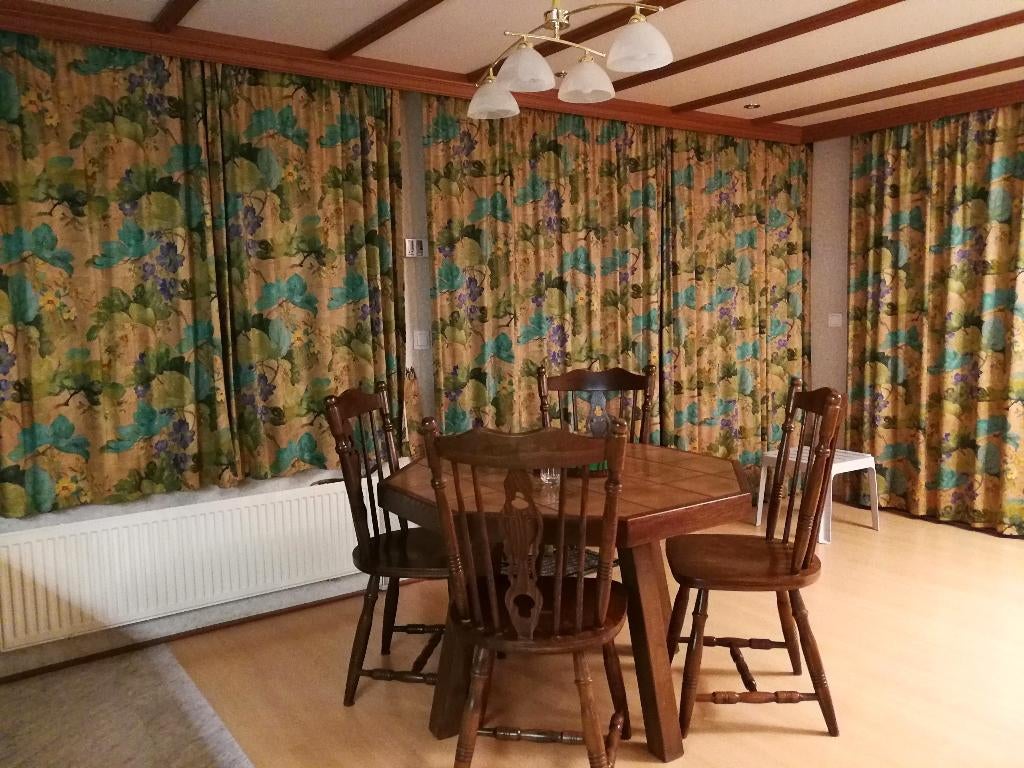 KEUKENTAFEL , met gepast geld af te halen Wuustwezel, Ophalen, Gebruikt, 100 tot 150 cm, Eikenhout